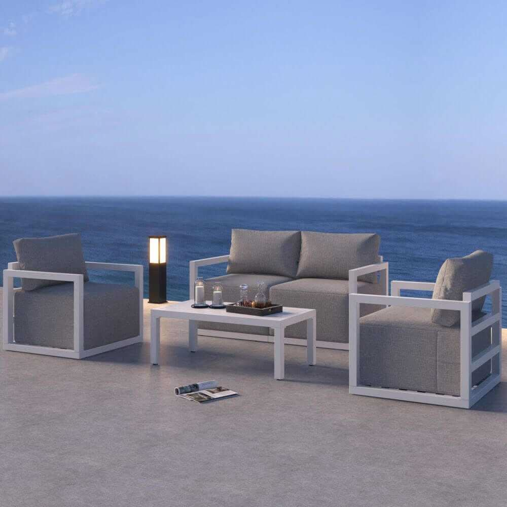 Alfresco Serenity Outdoor Lounge Set - White