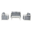 outdoor Lounge Set white 