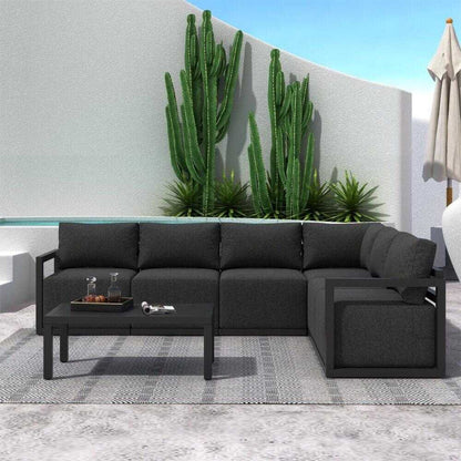 Alfresco Contemporary All Weather Lounge Set - White