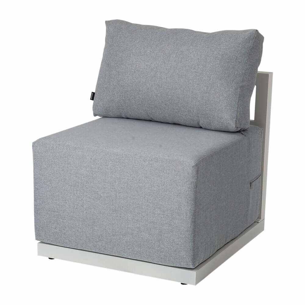 Alfresco Contemporary All Weather Lounge Set - White