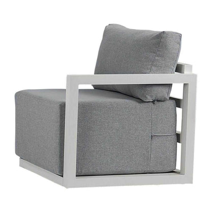 Alfresco Contemporary All Weather Lounge Set - White