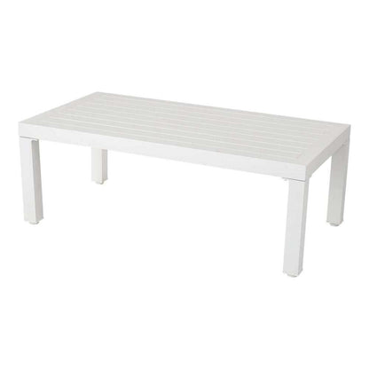 Alfresco Contemporary All Weather Lounge Set - White