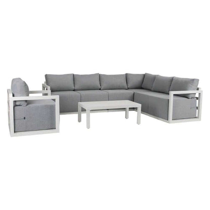 Alfresco 7-Seat Garden Outdoor Sofa Set - White