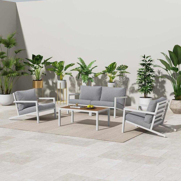 Garden Furniture Set in White