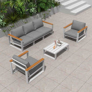 Grandeur 5 Seater Lounge Suite - White