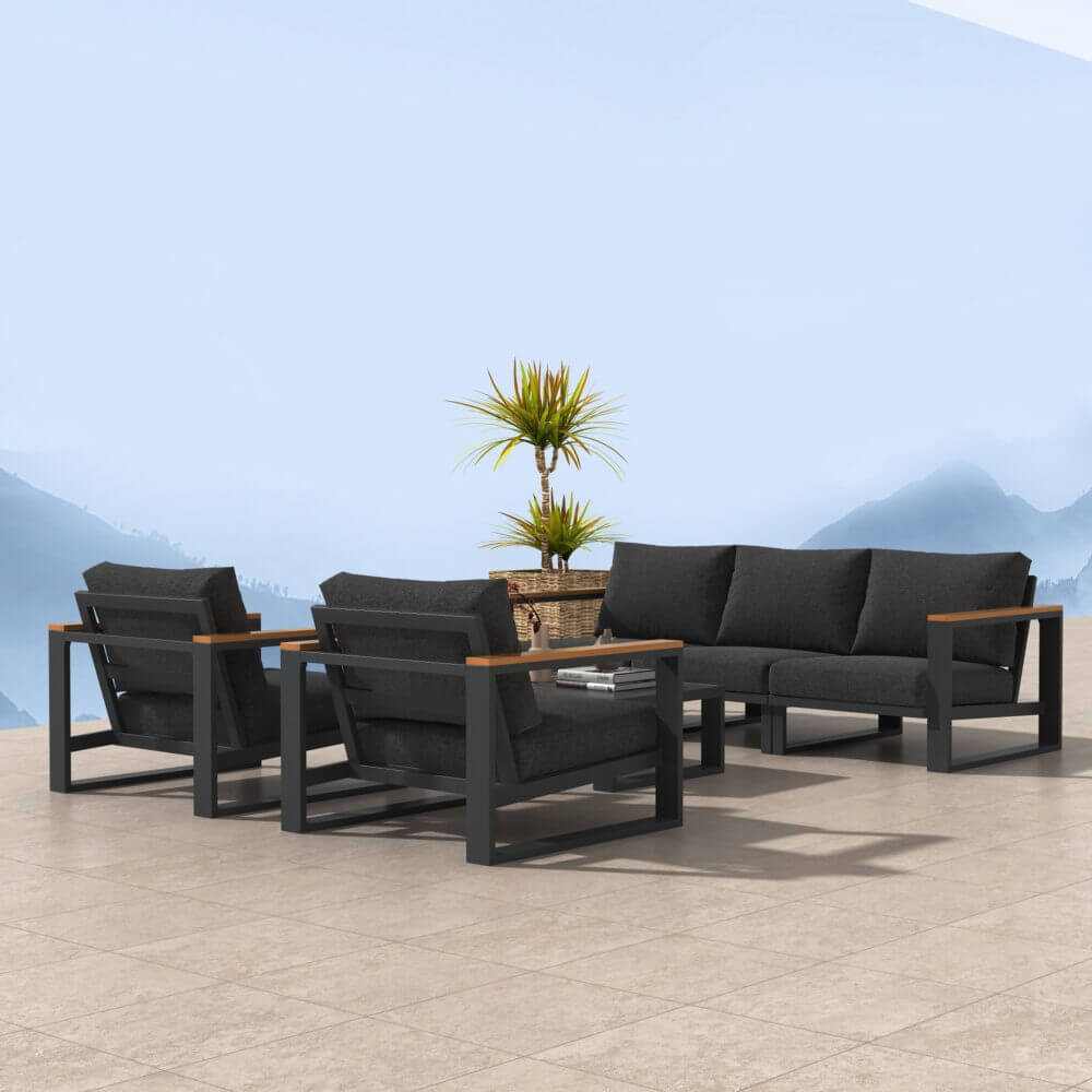 Grandeur 5 Seater Lounge Suite - White