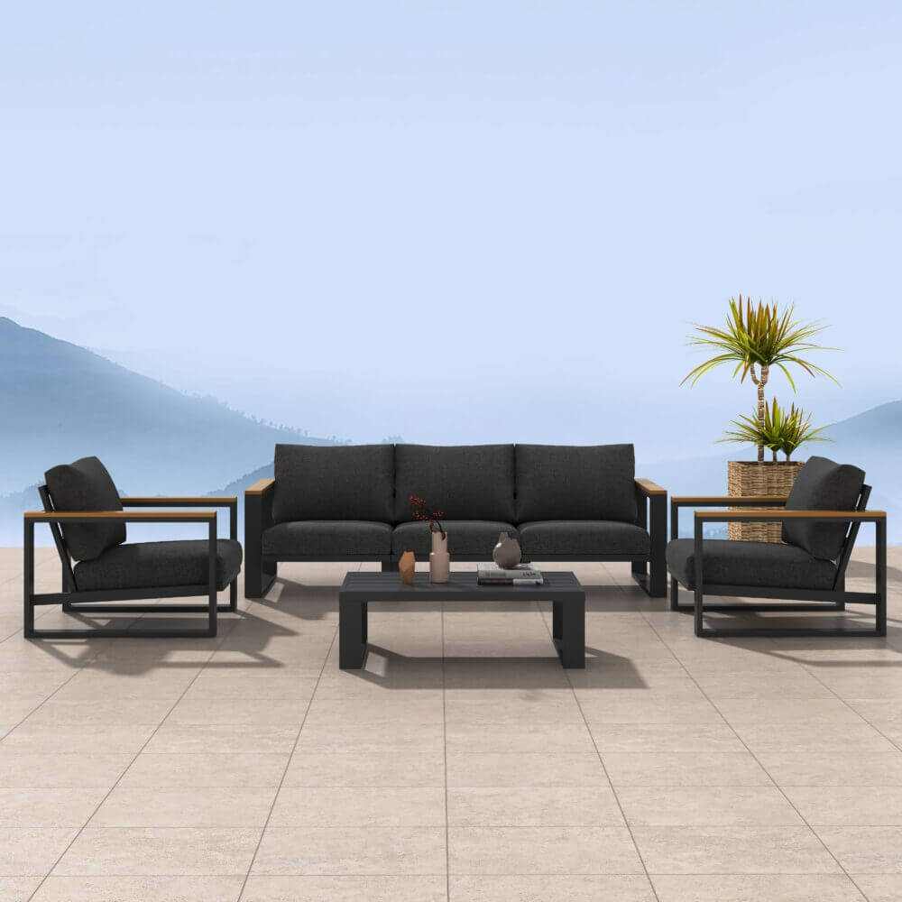 Grandeur 5 Seater Lounge Suite - White