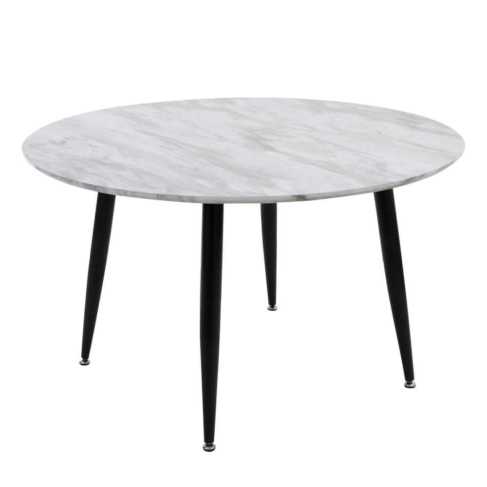 Marble Effect Round Coffee Table-Upinteriors