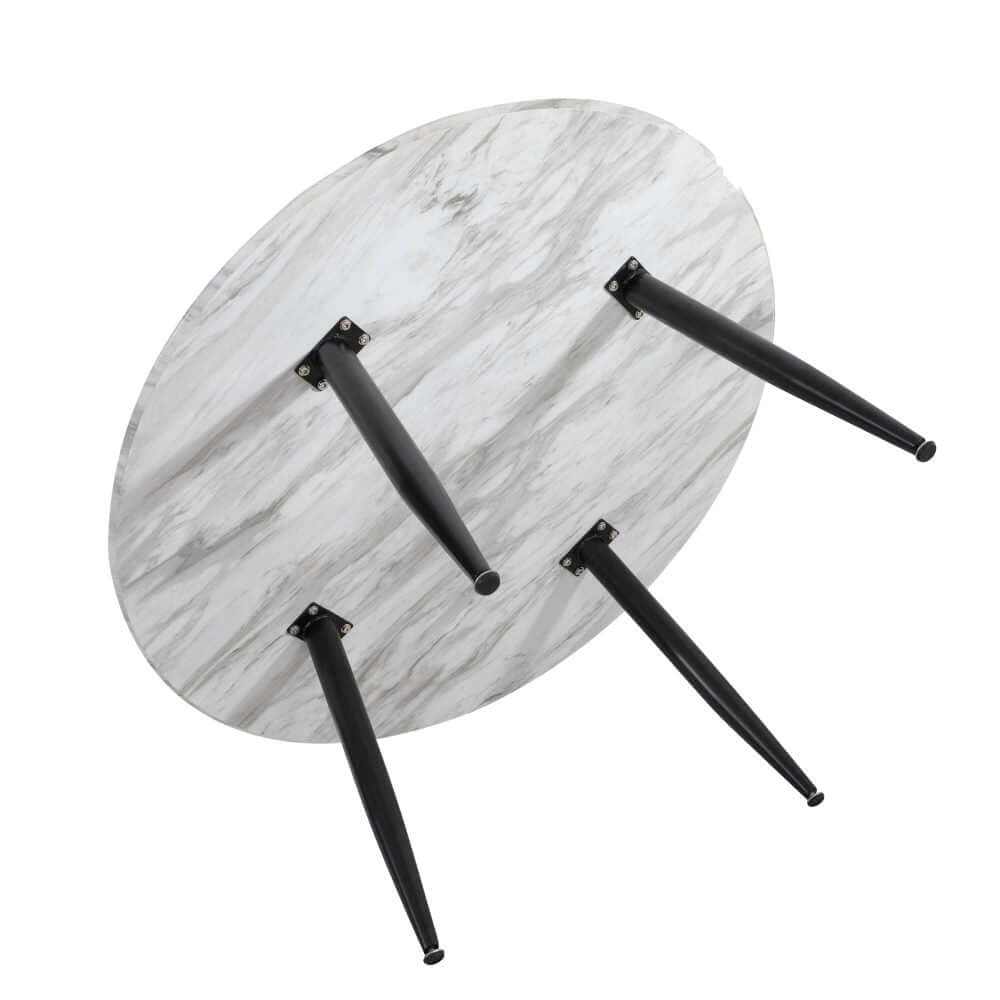 Marble Effect Round Coffee Table