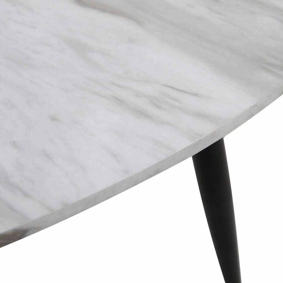 Marble Effect Round Coffee Table