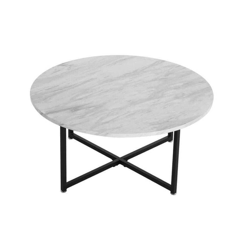 White Round Coffee Table