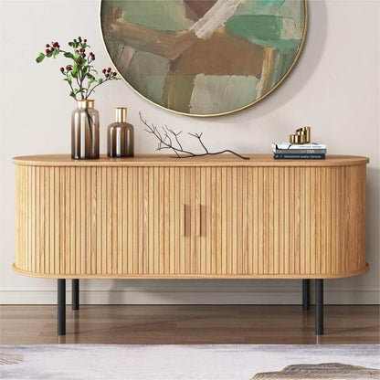 Ripple Sideboard with Sliding Doors — Earthy Elegance Redefined