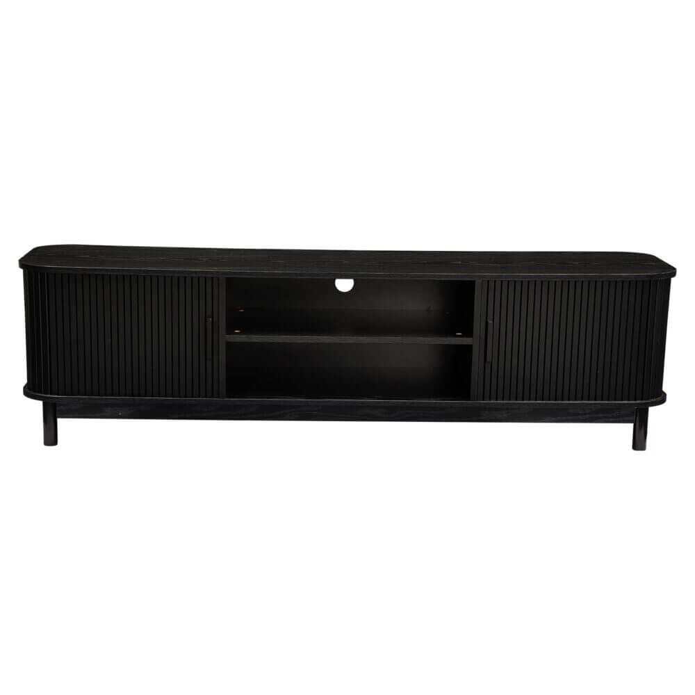 black media console