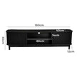 black media console