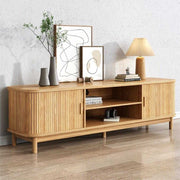 Ribbed Natural 160cm TV Unit