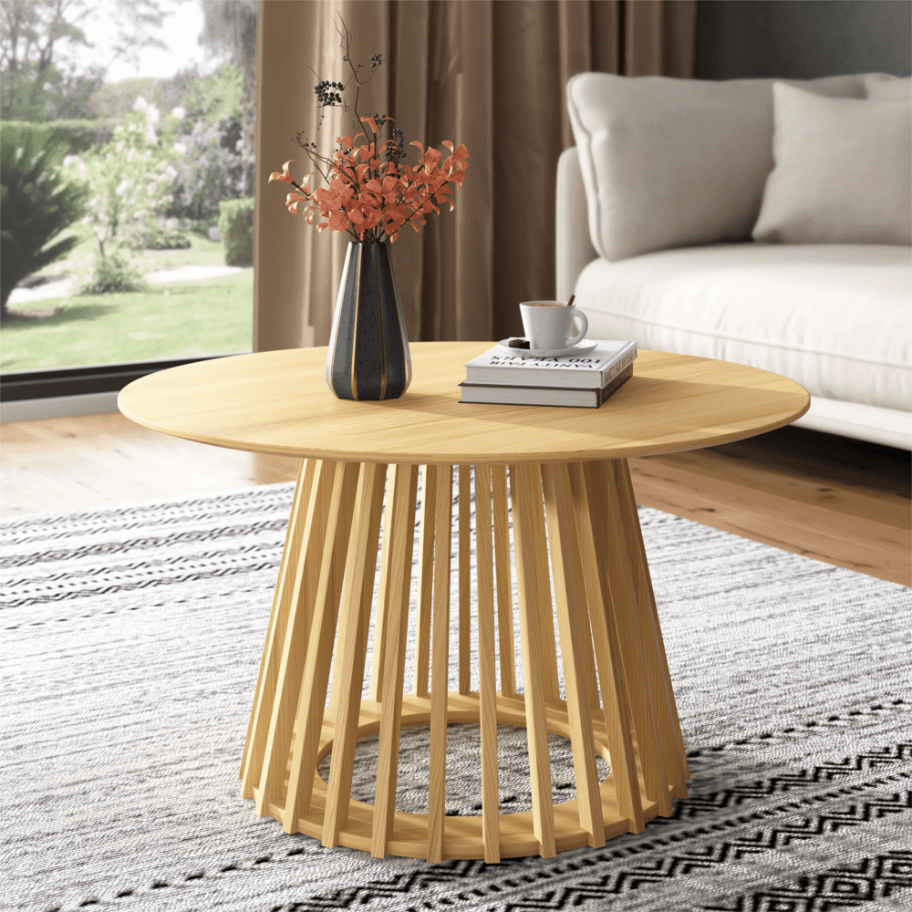 coastal wooden coffee table