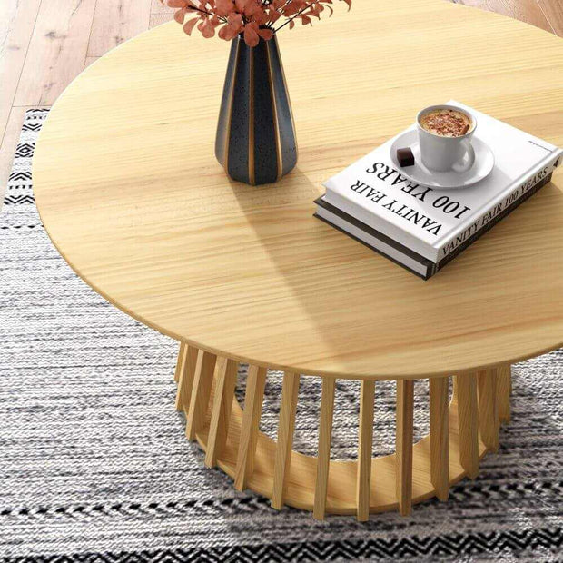 coastal wooden coffee table