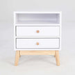 white drawer nightstand