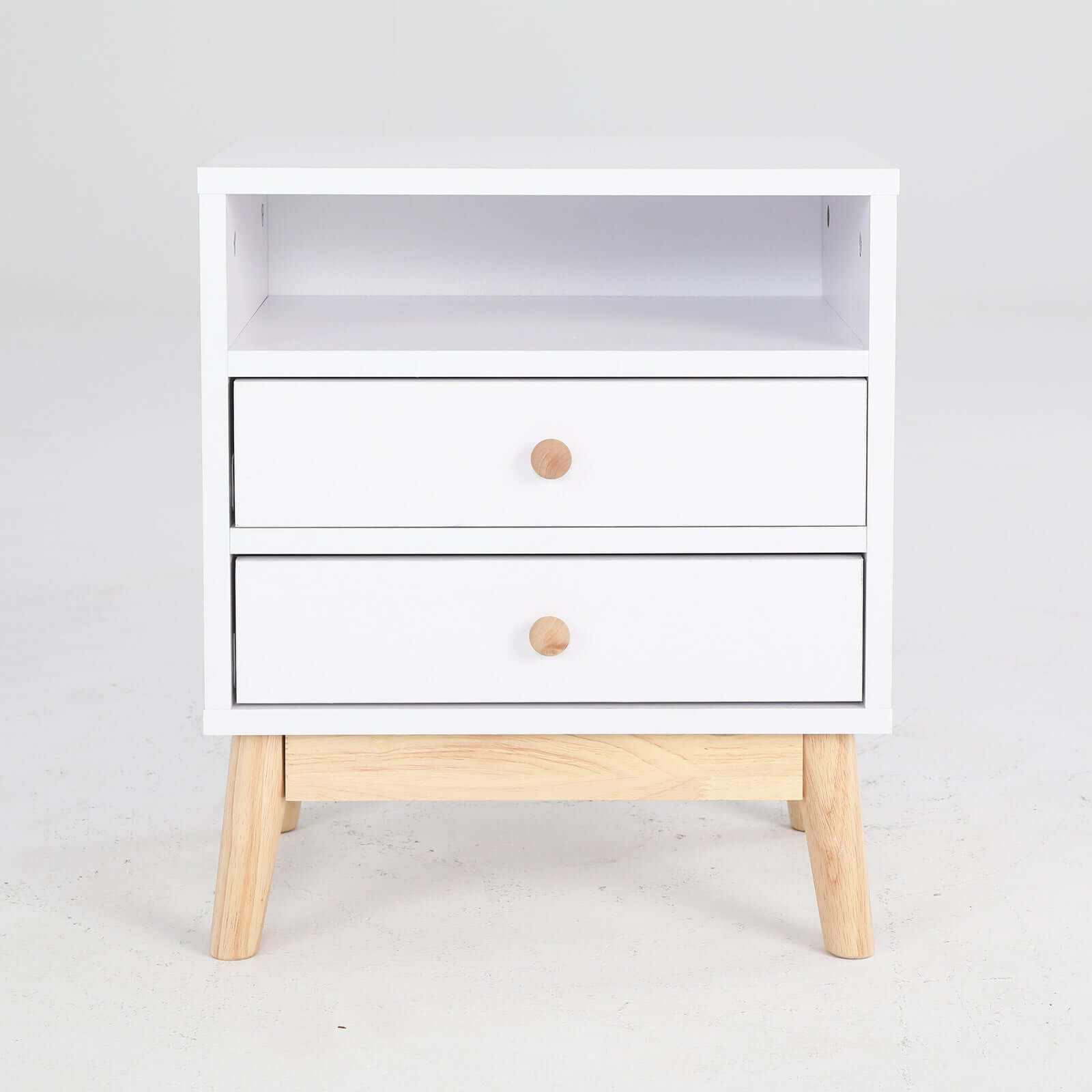 white drawer nightstand