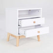 white drawer nightstand