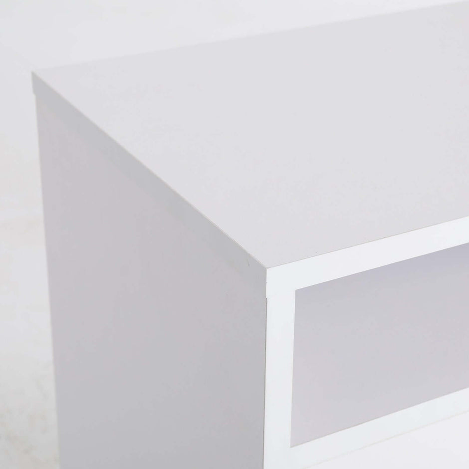 white drawer nightstand