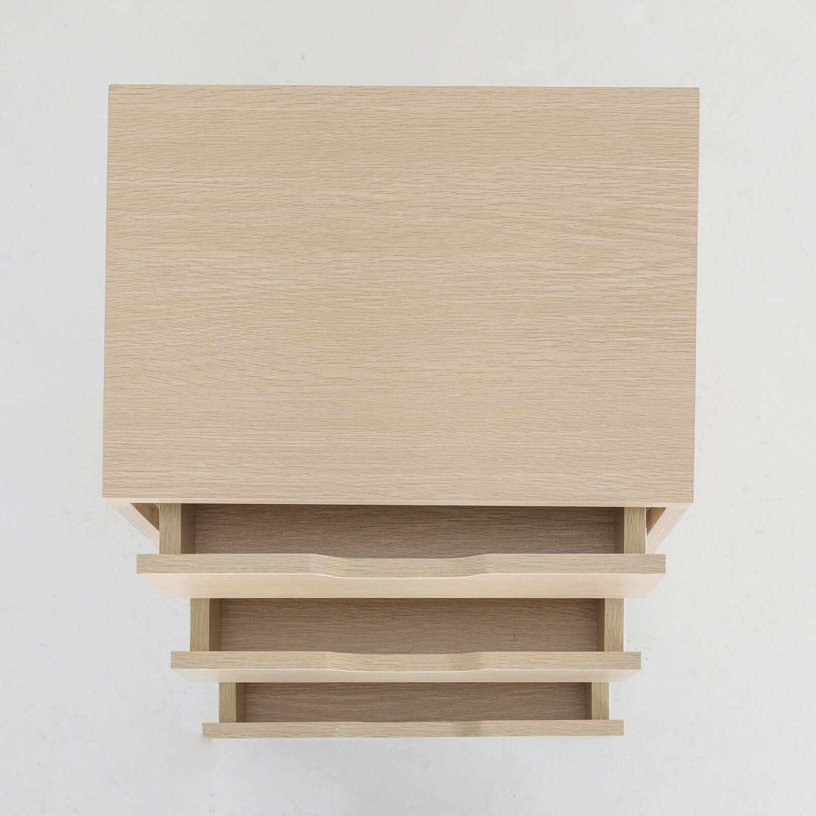 LACY OAK 3 Drawer Bedside Table