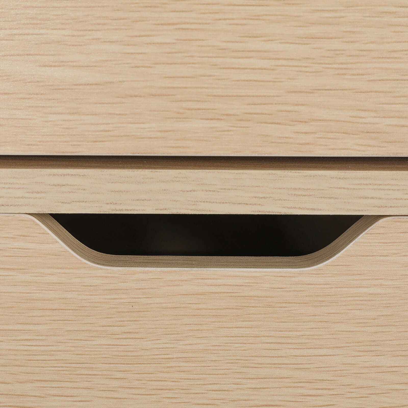 LACY OAK 3 Drawer Bedside Table