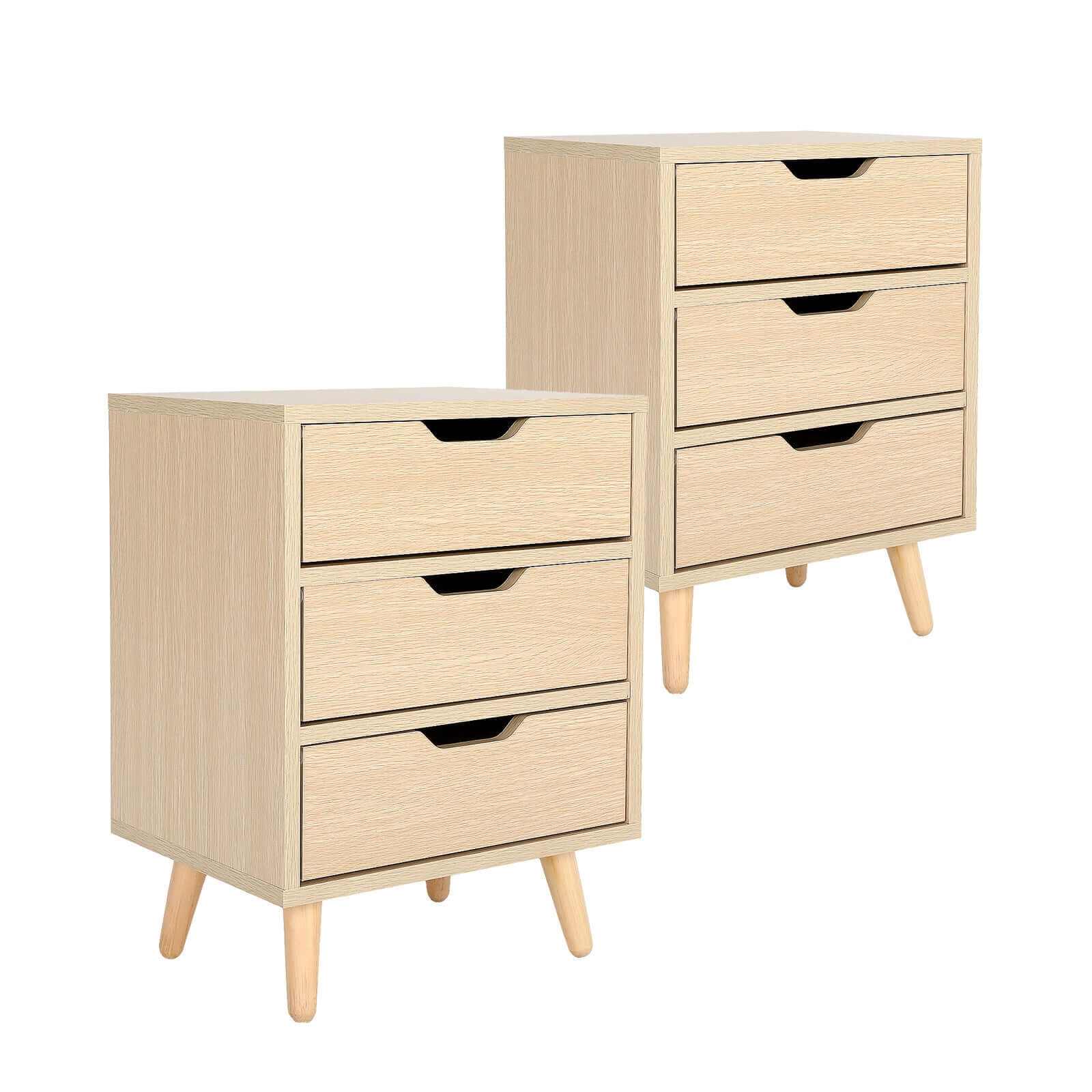 LACY OAK 2X Oak Bedside Tables