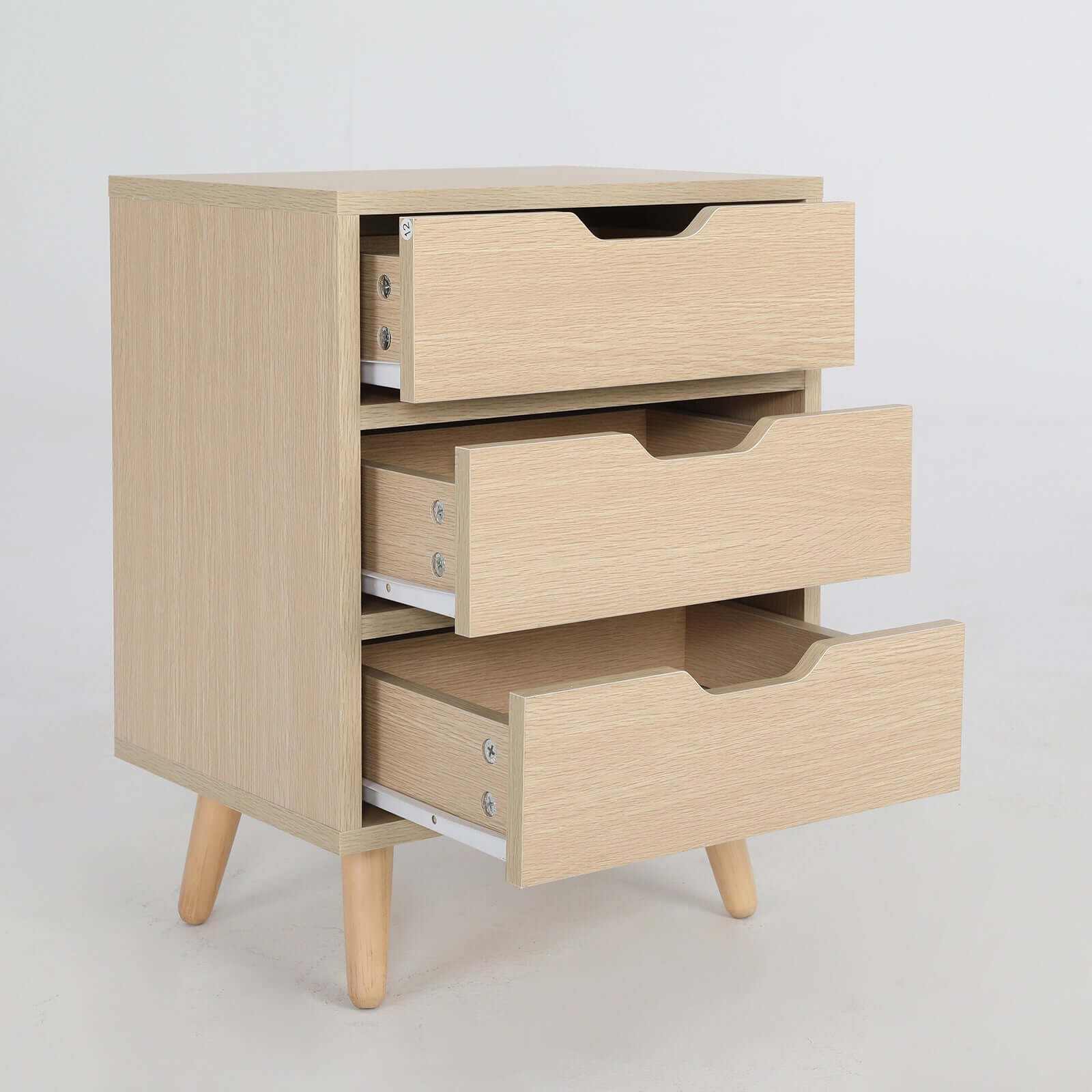 LACY OAK 2X Oak Bedside Tables