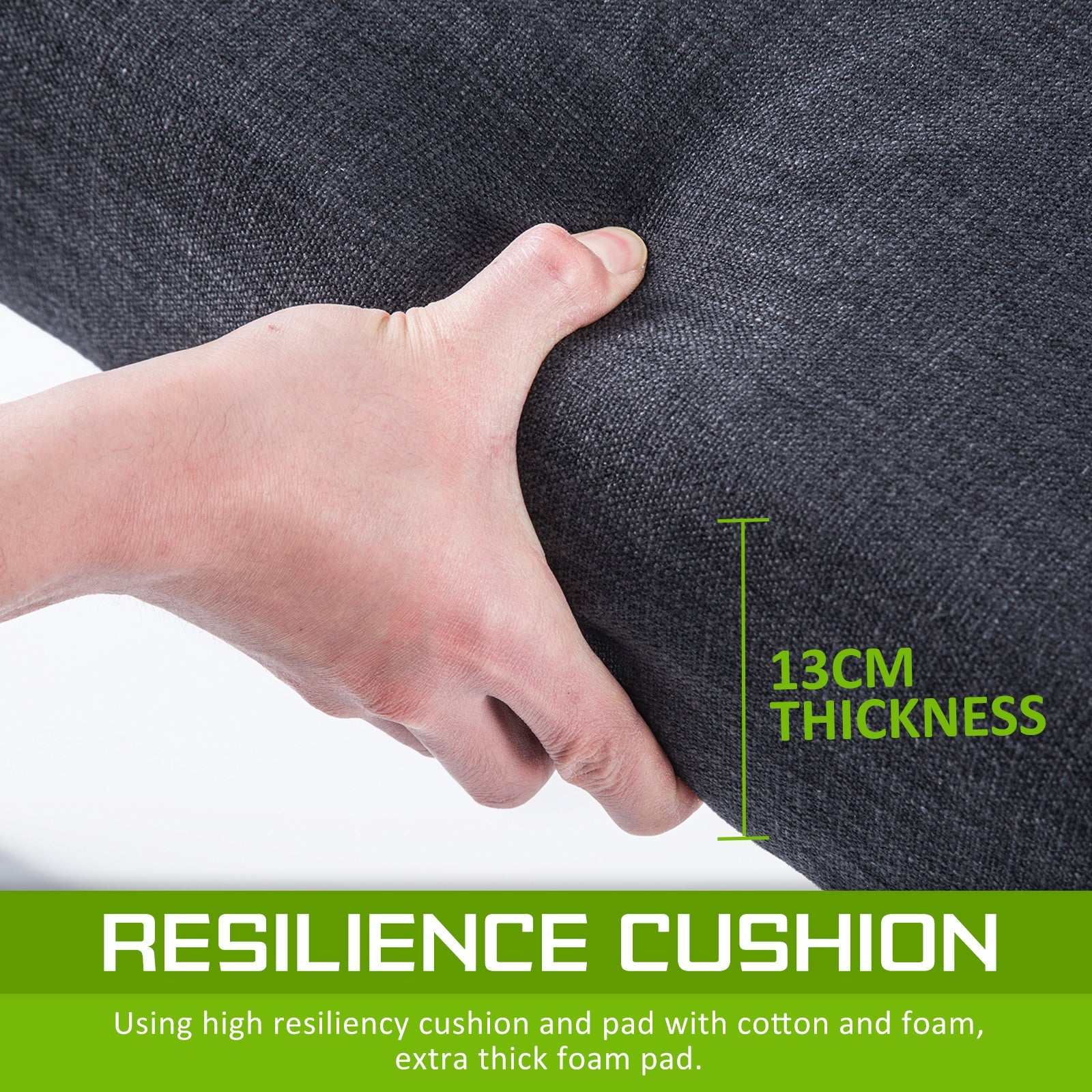 13cm thick resilience cushion of French Provincial Dining Chair for added comfort.