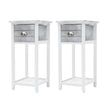 grey nightstand set of 2