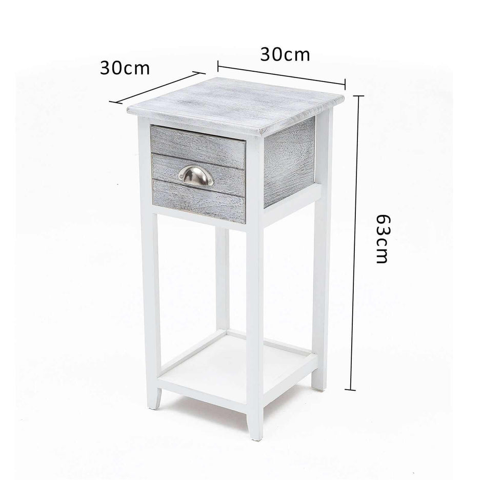 grey nightstand set of 2