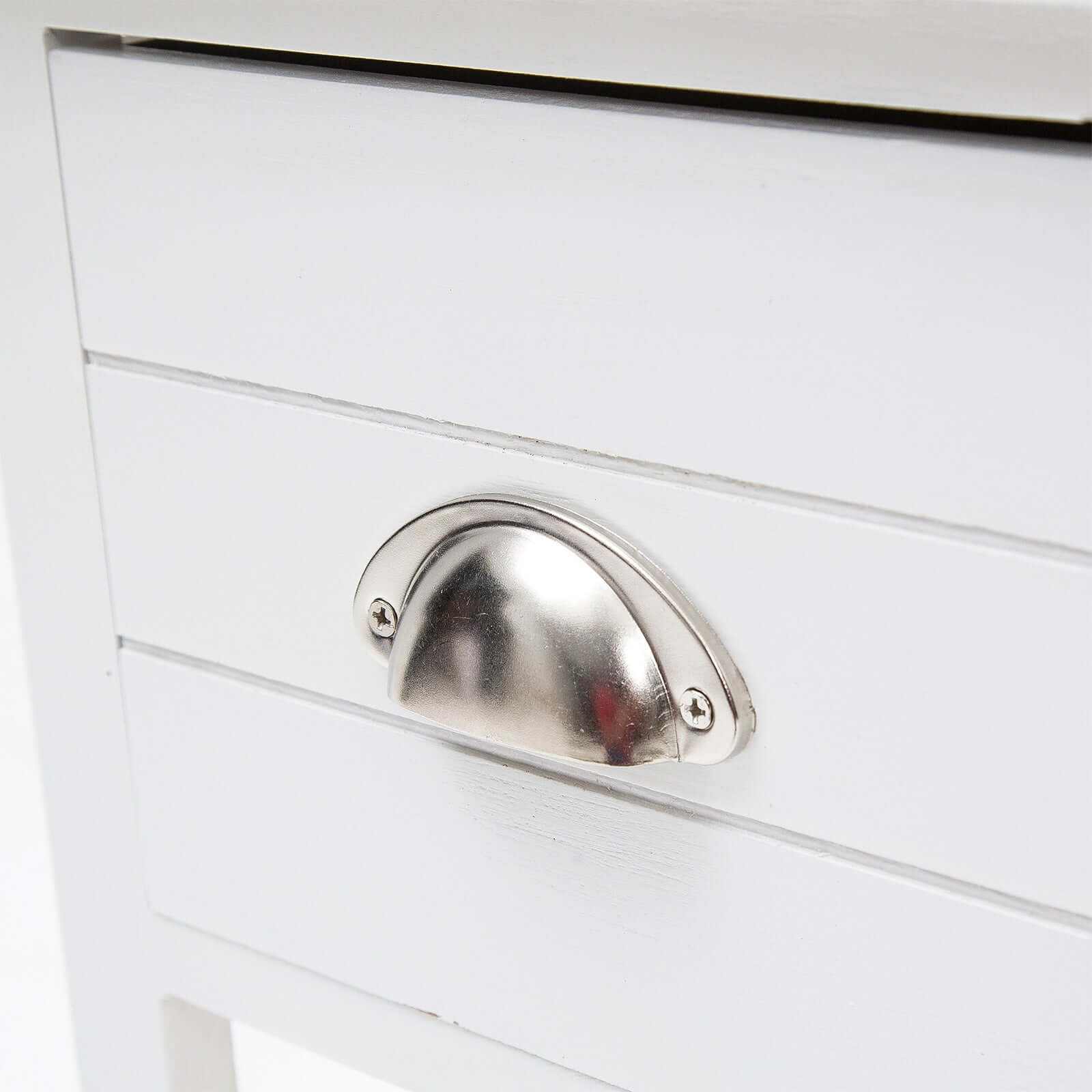 VALERIE White Bedside With Drawer Vintage Side Table