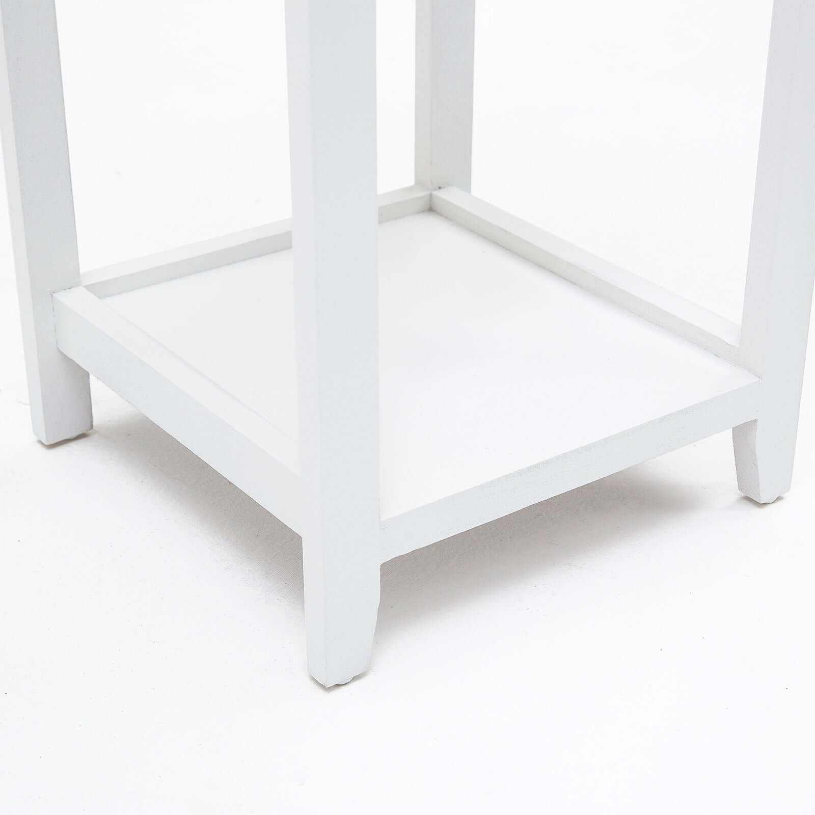 VALERIE White Bedside With Drawer Vintage Side Table