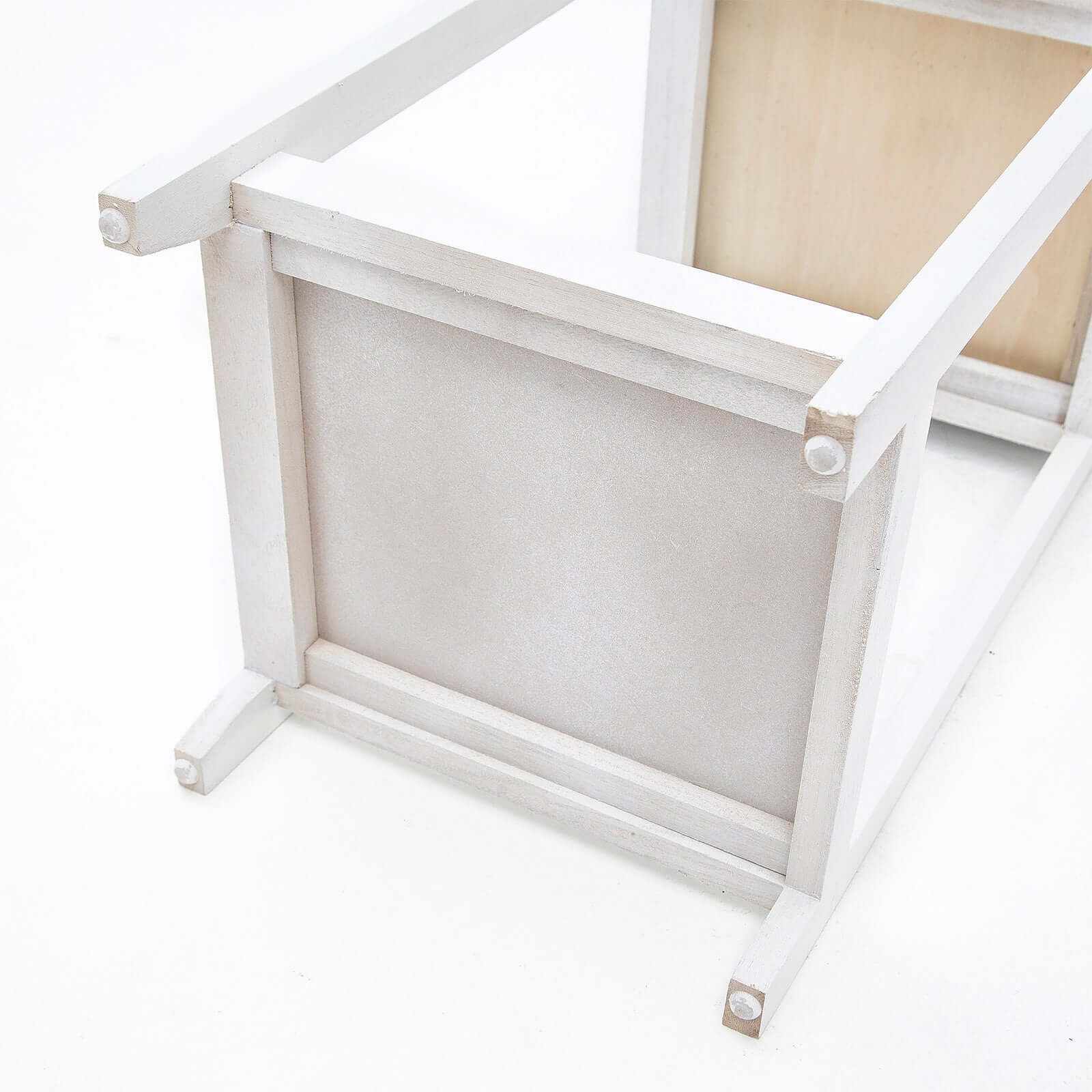 VALERIE White Bedside With Drawer Vintage Side Table