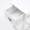 white vintage bedside table 