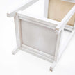 white vintage bedside table 