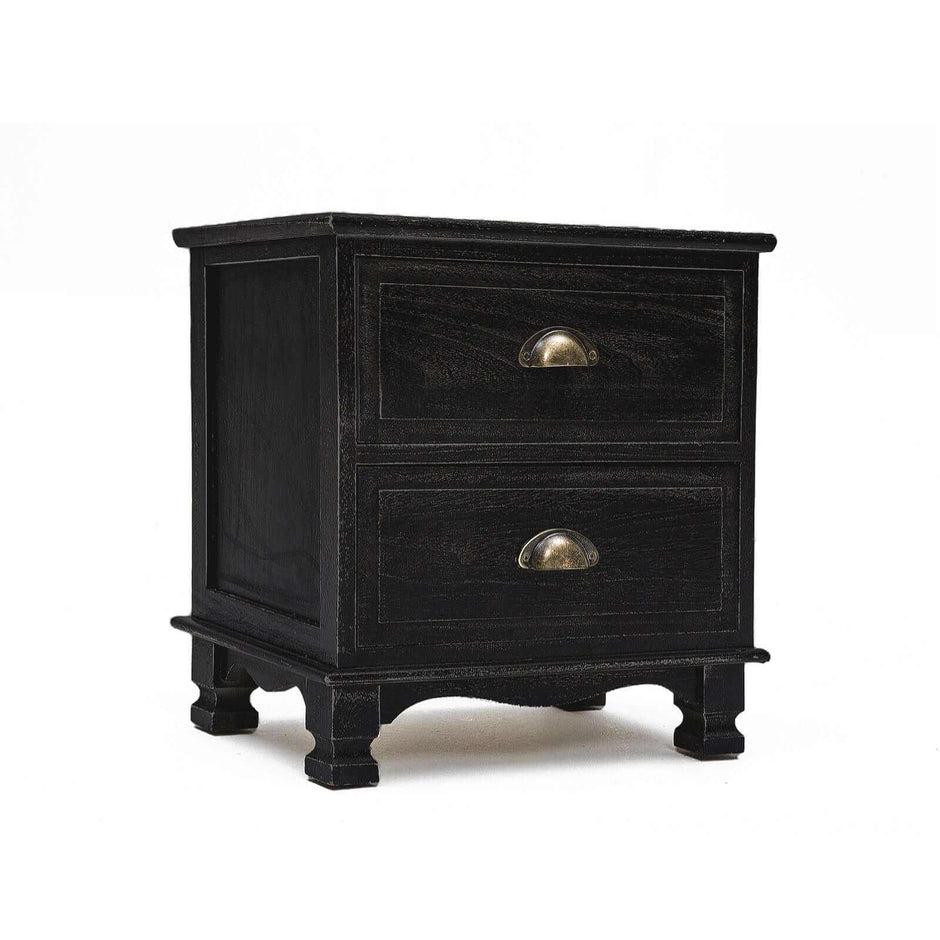 black nightstand set