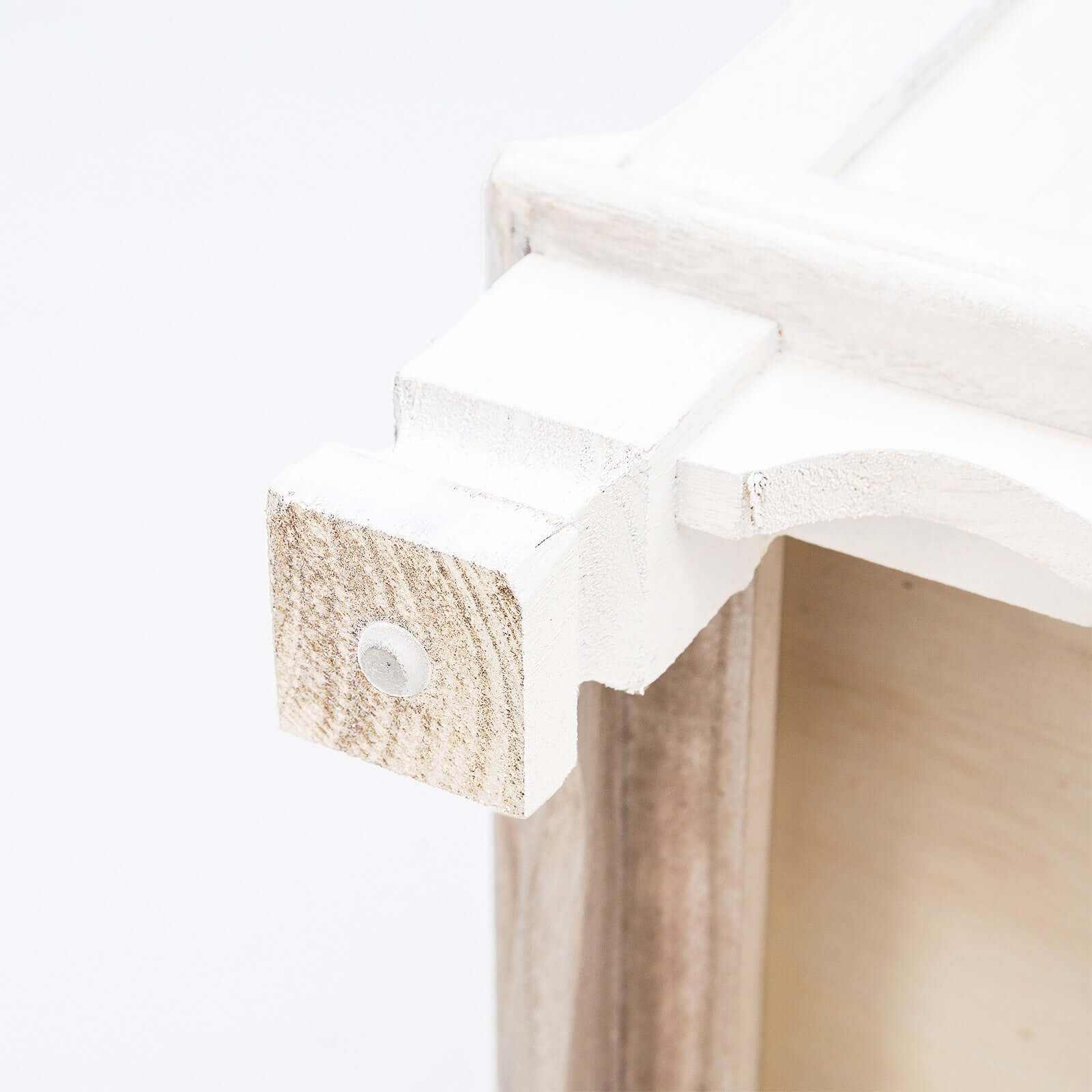 LYDIA Vintage White Nightstand With Drawers Set of 2