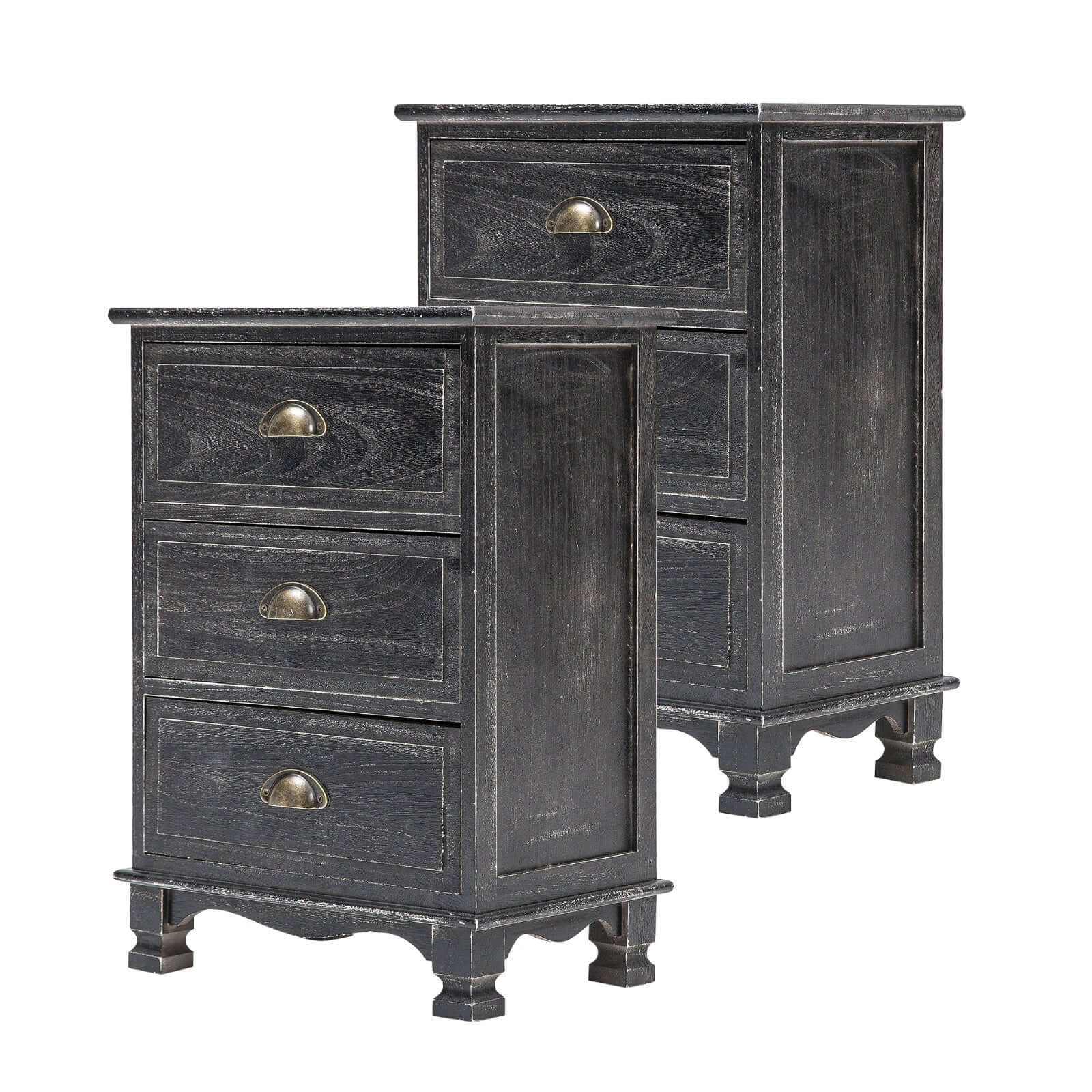 black nightstands set of 2-Upinteriors