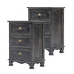 black nightstands set of 2