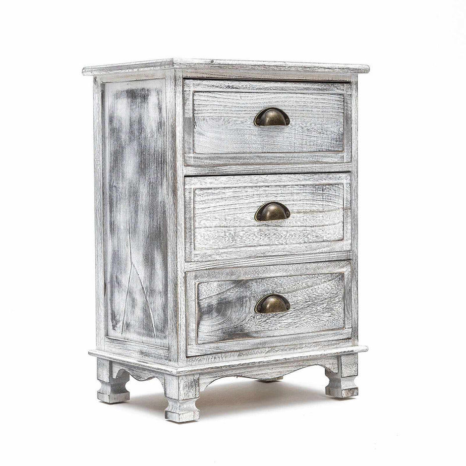 grey bedside cabinet