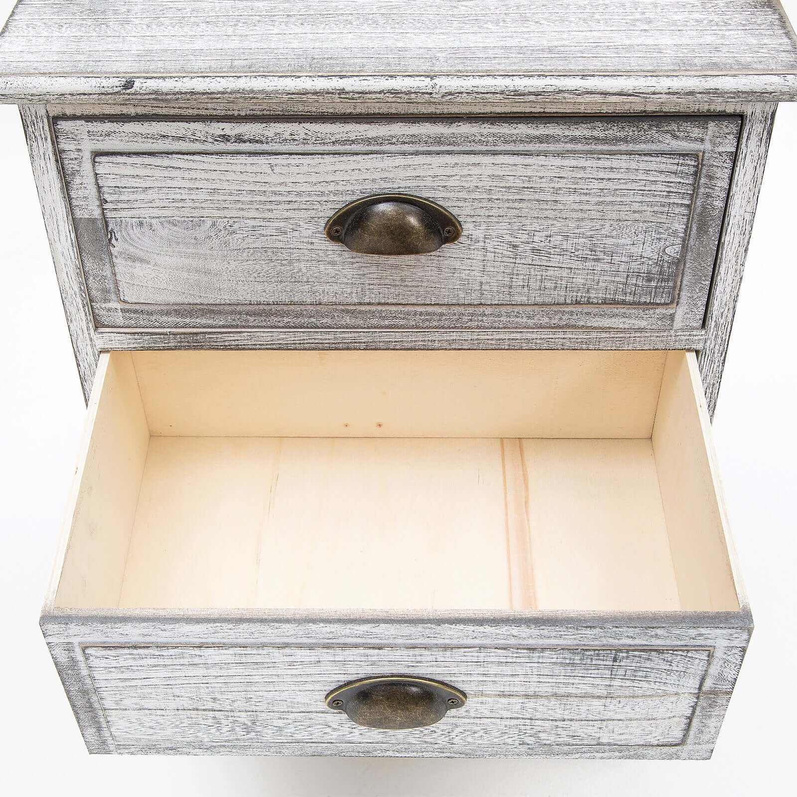 grey bedside table set of 2