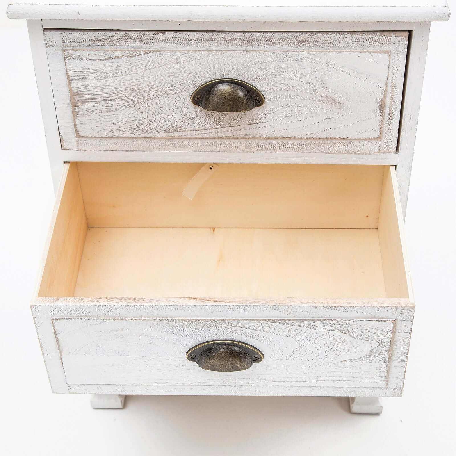 white 3 drawer nightstand