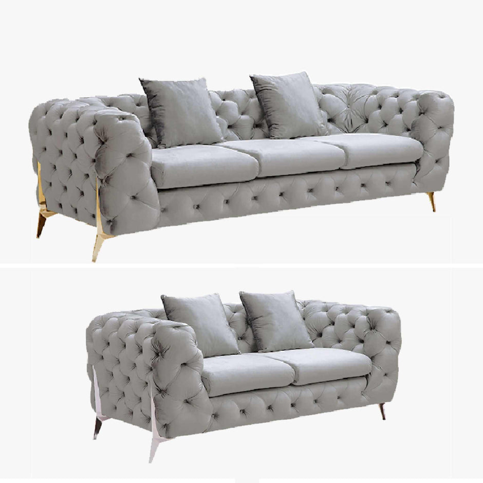 Velvet sofa for living 