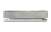 Ripple White TV Console