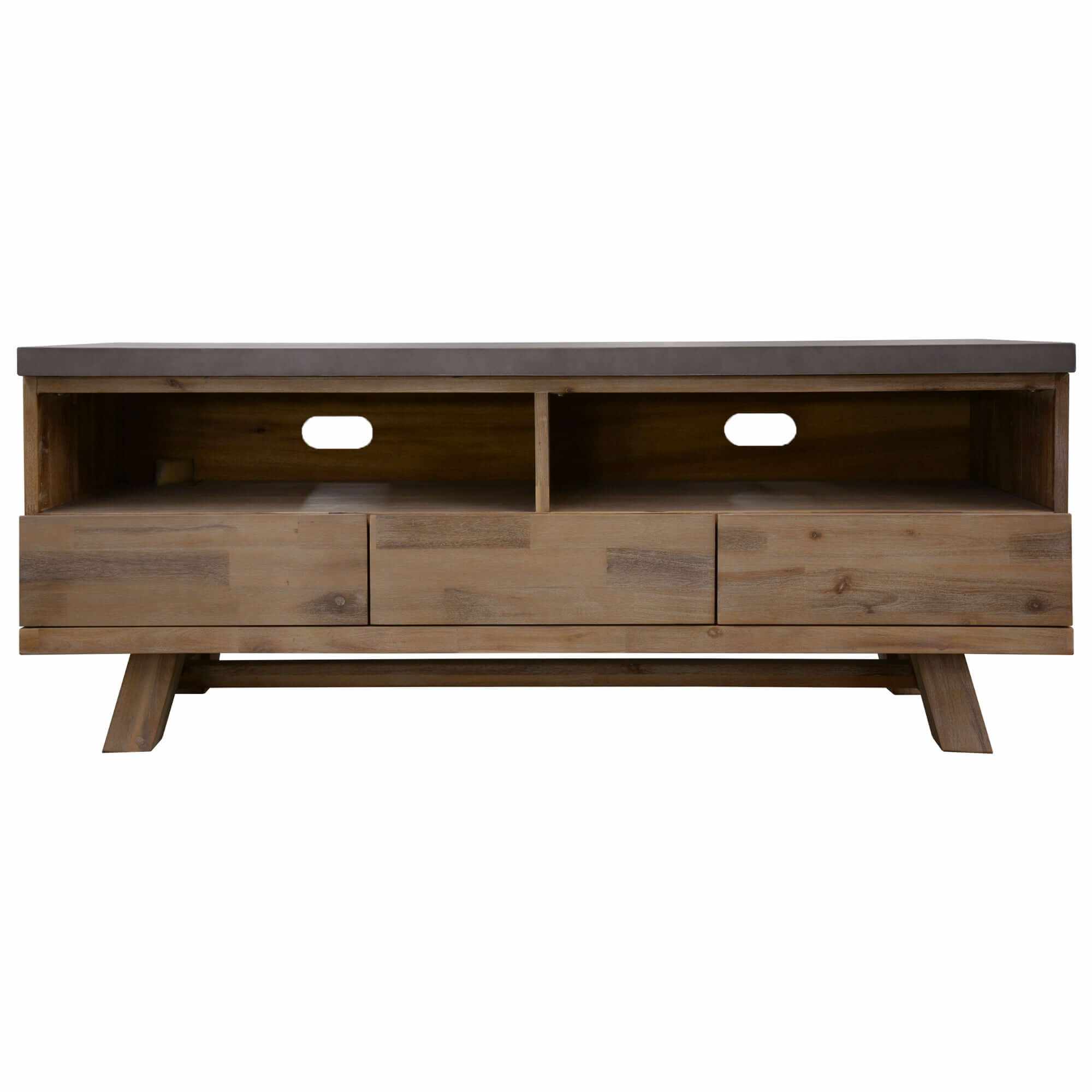 Stony 150cm ETU Entertainment TV Unit with Concrete Top - Grey