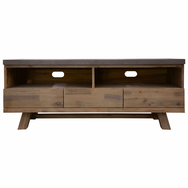 concrete top TV Unit