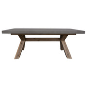 Stony 120cm Concrete Top Coffee Table - Grey