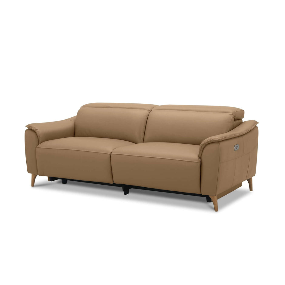 leather couch recliner